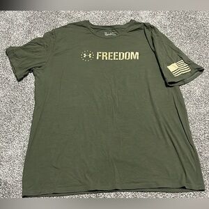 Under Armour Men's Green Freedom T-Shirt